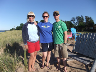 Sue, Amanda and Eric Rowe